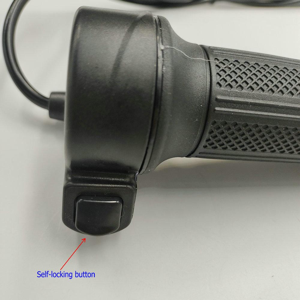 ELECTRIC BIKE RIGHT HAND THROTTLE with ON OFF BUTTON +LEFT HAND GRIP SCOOTER ACCELERATOR