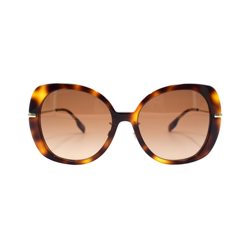 BURBERRY B. STRIPE Elegant Modern Holiday Travel Sunglasses Women's Tortoiseshell