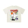 260 GSM Double Yarn 32 Count 100% Cotton Chainsaw Man V46 Denji Print Unisex Heavy Cotton T Shirt