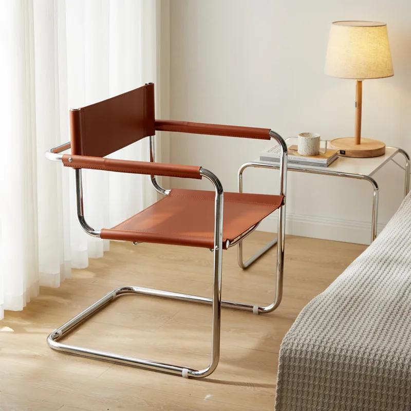Nordic leather Coffee Chair Home Furniture
