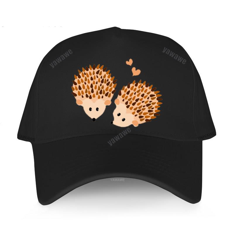 Black Hip Hop Baseball Caps For Boys Sunhat Cartoon Hedgehogs In Love Women Hat Outdoor Men Adustable Glof Cap Sport Bonnet