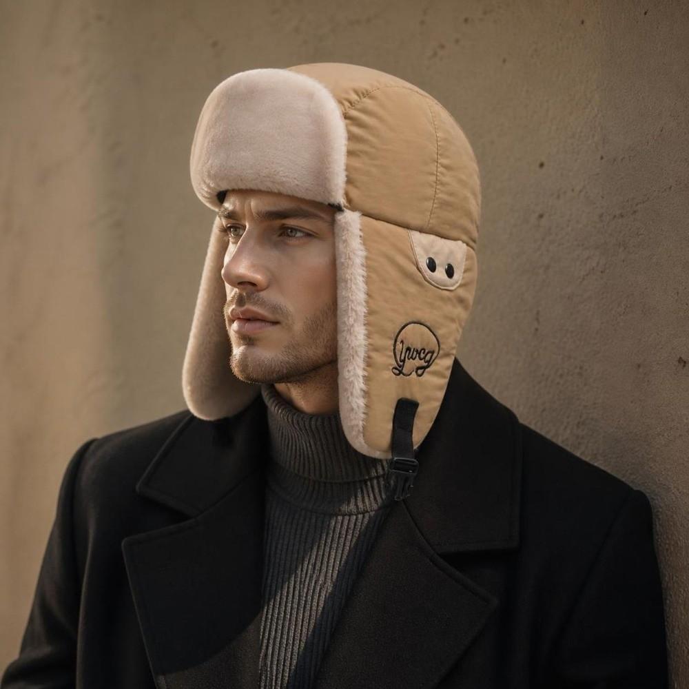 Windproof Earflap Hat Cold Proof Winter Bomber Hat Casual Ear Protection Cap  Winter