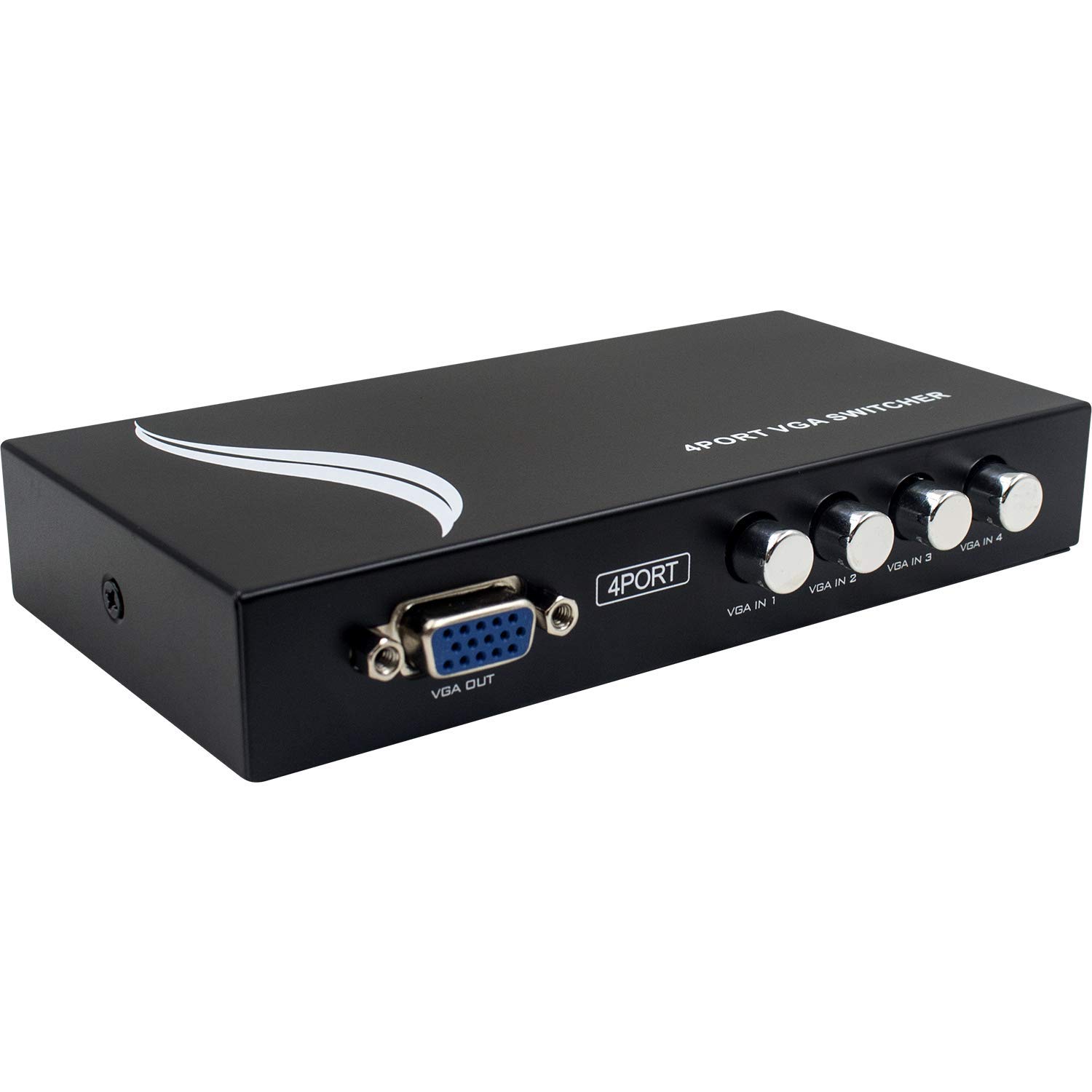 

Duttek VGA 4 VGA Switch Selector Box for and Plug and Play Switcher, Inputs/1 Output, 15HDF, 4-Port PCs, Laptops, Desktops, Monitors, Projectors, TVs,
