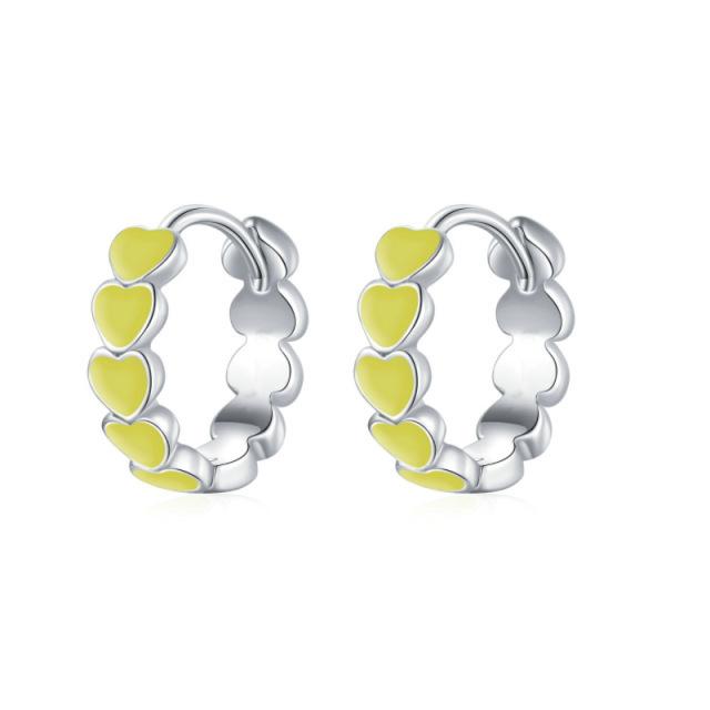 

Эпоксидная радуга любовь уха пряжка маленькие серьги сладкий ветер сердце мода личность