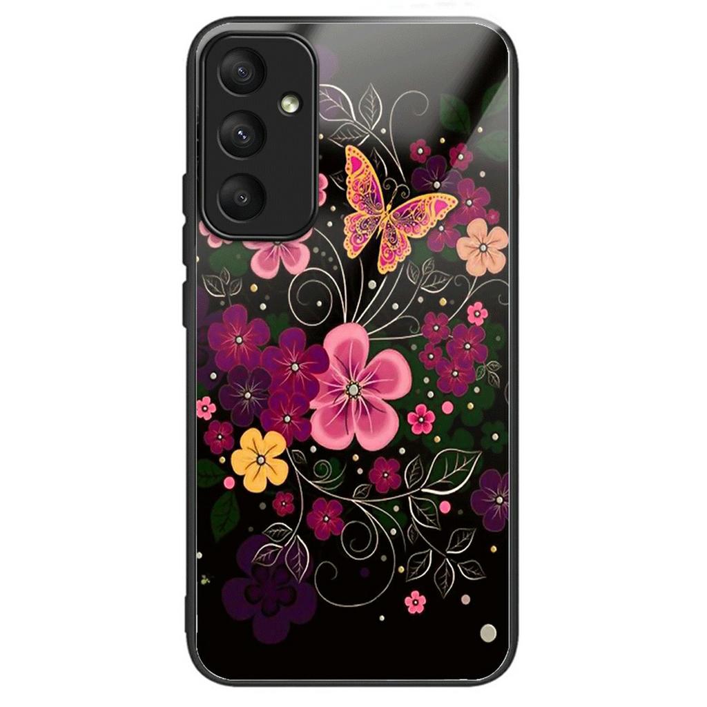 For Samsung Galaxy S25 Case Tempered Glass TPU Drop-Proof Phone Cover Pattern Printing