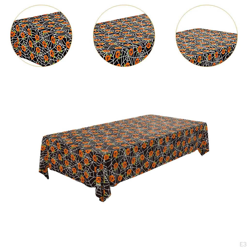 Festive Foil Tablecloth for Spooky Celebrations