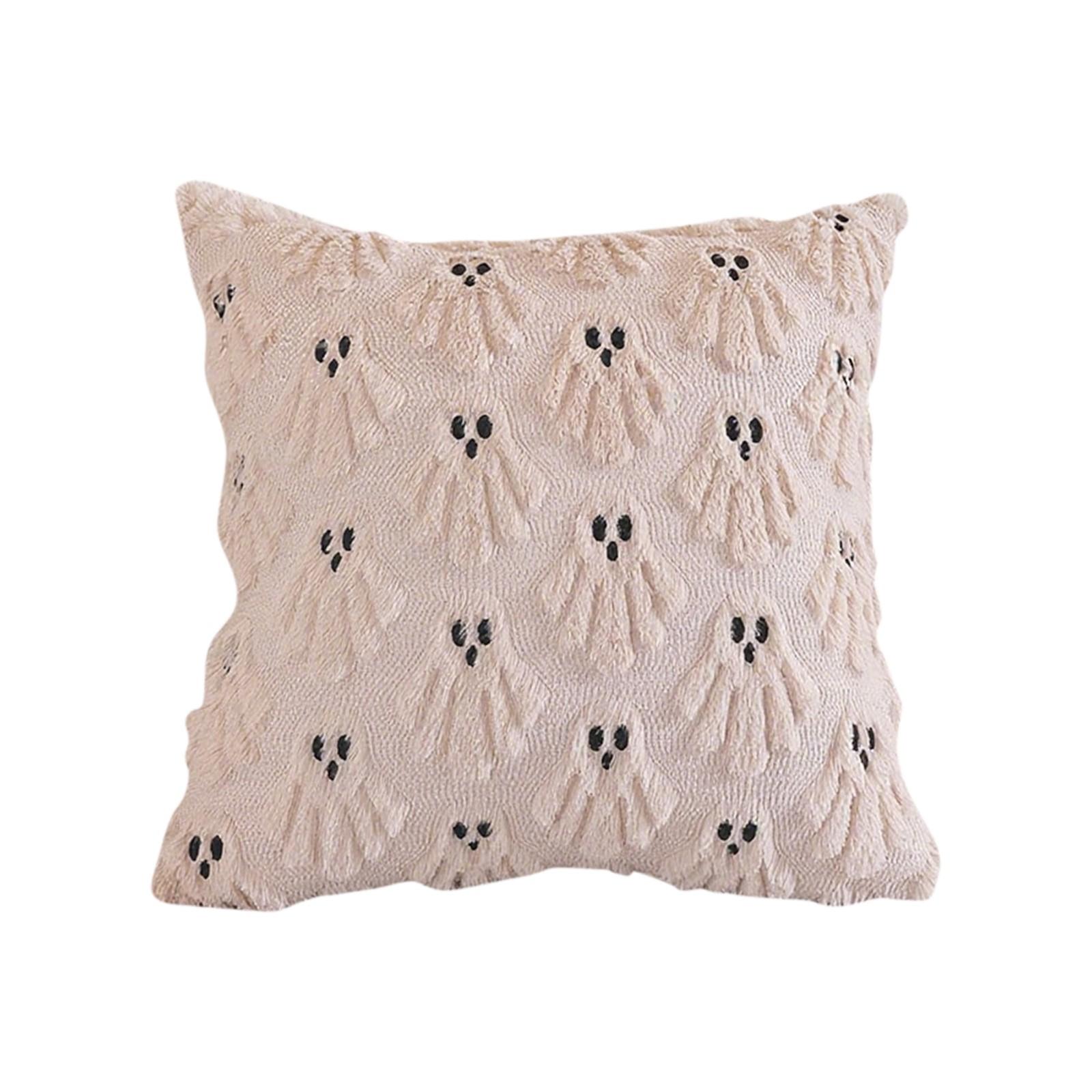 Наволочка с принтом на Хэллоуин, квадратная наволочка, наволочка для диванной подушки, без наполнителя, удобная наволочка One Size бежевый