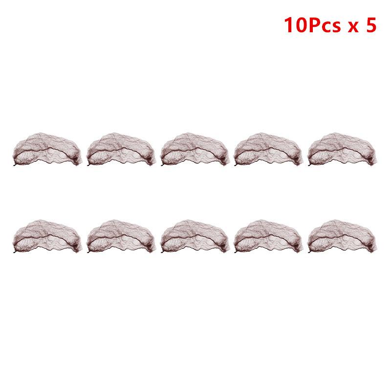 10-100Pcs Elastic Nylon Hairnet Hair Nets For Wigs Weave Invisible Hair Soft Lines Dancing Hairnet for Bun Hair Styling Tools