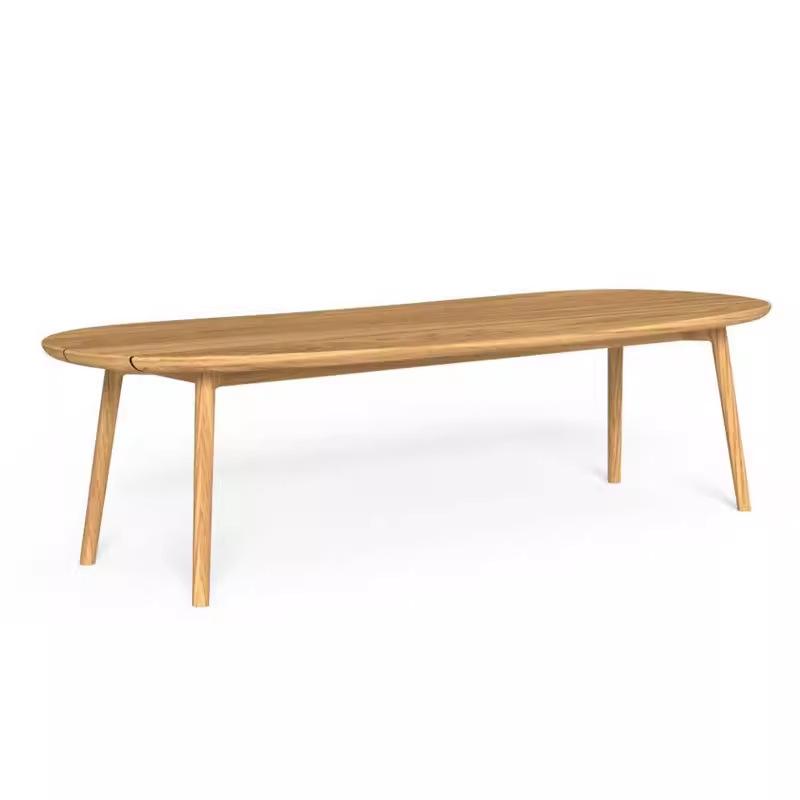 Rattan Teak Outdoor Table & Chairs: Sunroom Dining Set, Rainproof & Sunproof for Garden or Courtyard