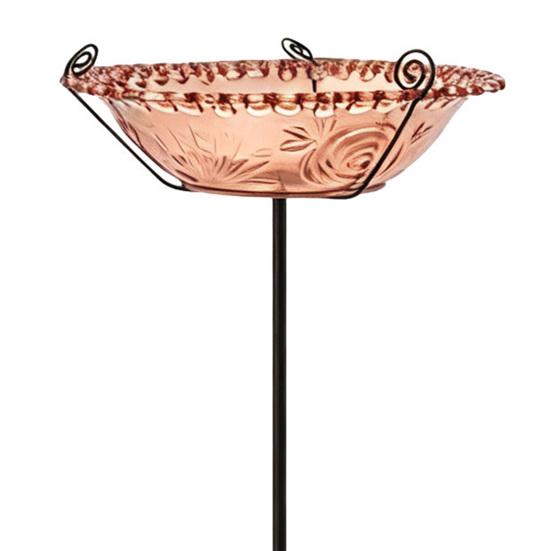 Solar Fountain Bird Bath for Outside Cascading Bird Bath Fountain Solar Powered Fountain Bird Bath with Metal Stake Attracts Birds for Garden Patio