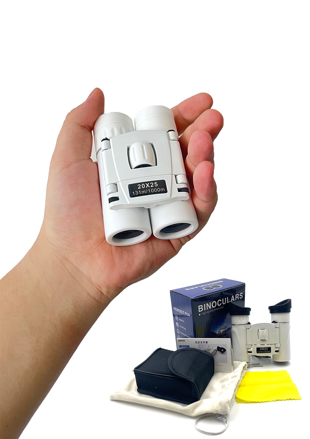 

Binoculars for Live Opera Glasses for Theater Viewing Image Processing Image Binoculars for Ultra Light and Compact 120g Adjustable Magnification For білий