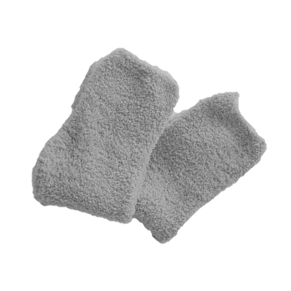 Women Coral Fleece Socks Warm Thick Socks Long Midi Low Lined Slipper