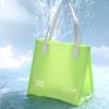High end waterproof handbag travel storage bag solid color large capacity portable beach bag RH2313