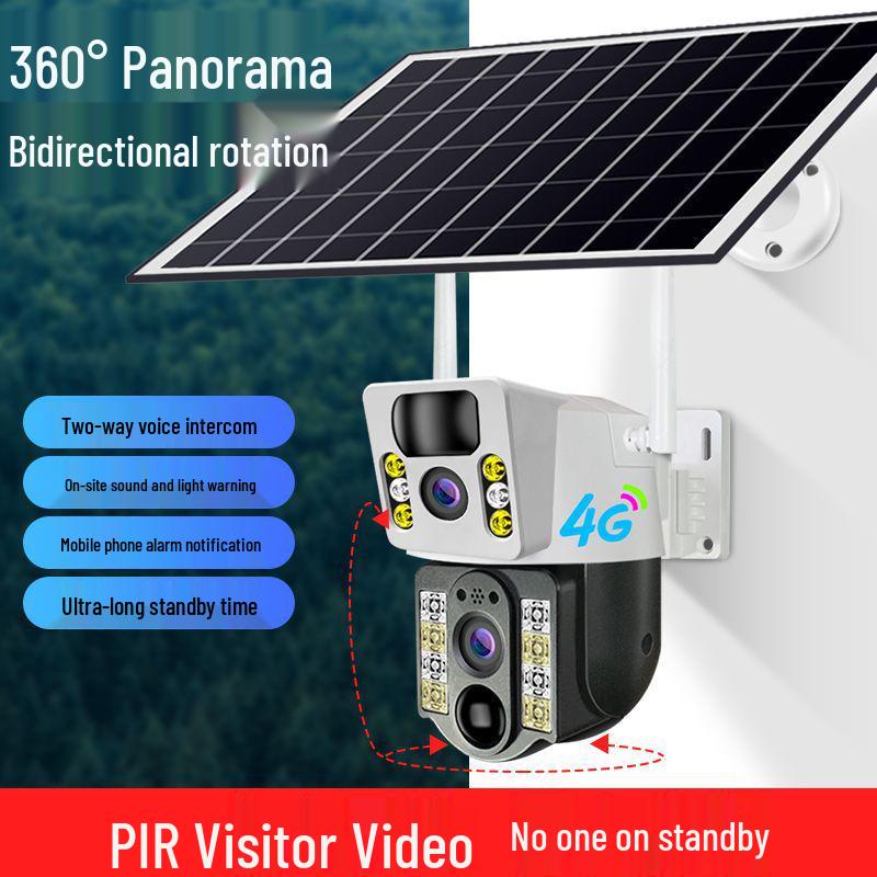 V380PRO Solar 4G Outdoor Waterproof HD Camera with Wireless Connectivity and Mobile Remote Viewing