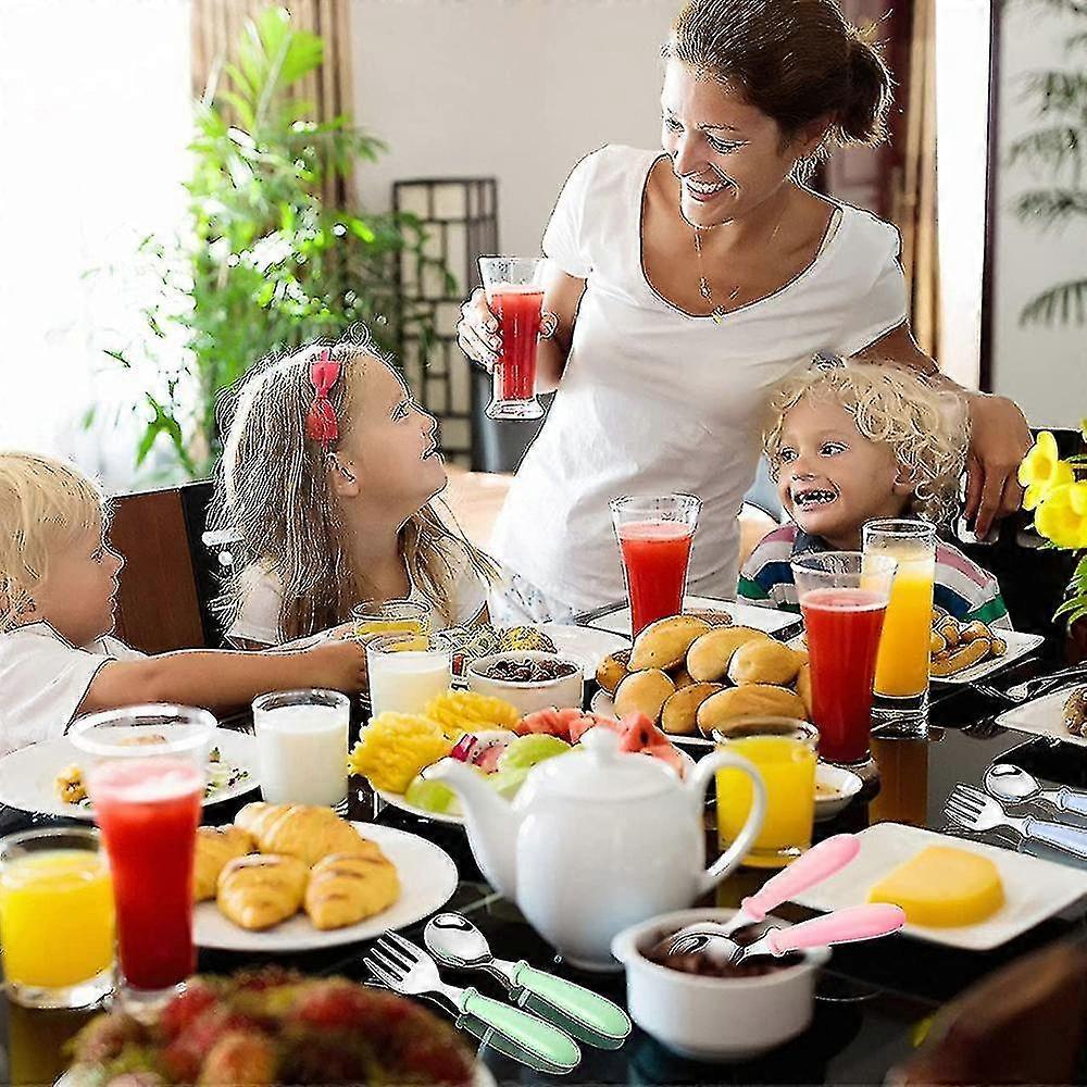 Stainless Steel Fork And Spoon Set - Safety Baby Silver Tableware