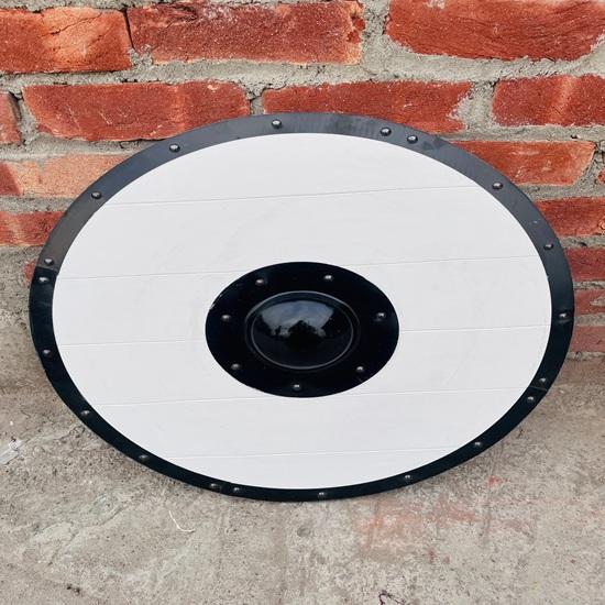 60.96 Cm Medieval Viking Armor Shield Fully Functional Designer White Shield Best Gift