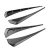 2Pcs Universal Car ABS Side Fender Vent Air Wing Cover Moulding Trim Stickers Hood Intake Sticker Car Styling Accessories