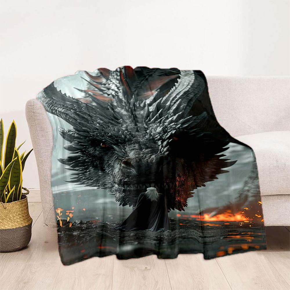 Gothic Style Blanket Soft Warm Cozy Great for Livingroom Picnics Sofa for All Seasons Digital Print Perfect Gift for Relatives and Friends