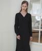 Peullobeu Wrap Draping Dress Ver.2_Bk