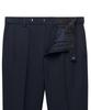 Musinsa Standard Wide Hidden Banding Crop Slacks [Navy]