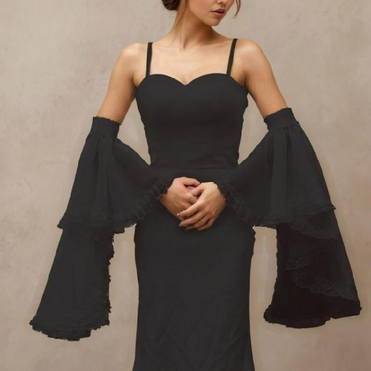 Elastische Bündchen Ärmelschoner Sonnenschutz Dekorative Armabdeckungen Mode Armbekleidung für Damen Formeller Anlass und Abendkleid
