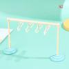 1Set Dollhouse Clothes Drying Laundry Rack 1/6 1/8 1/12 Dolls Dress Hangers Organizer