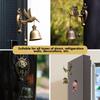 Vintage Metal Bell Door Shopkeeper Luck Knocker Windchime Magnetic Wall Hanging Ornament Room Garden Store Front Entrance Gift