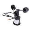 Wind Speed Anemometer, High Accuracy 5V ABS Wind Sensor with 2.62ft Water Proof Extension Cable, for Greenhouse Meteorological Station Marine