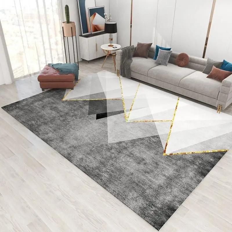 Tappeto Geometrico di Grandi Dimensioni Nordic Soggiorno Tappeto per Divano Camera da Letto Decorazione per la Casa Tappeto Tappetino Antiscivolo per Pavimento Tappeto Tappetino di Benvenuto per Porta