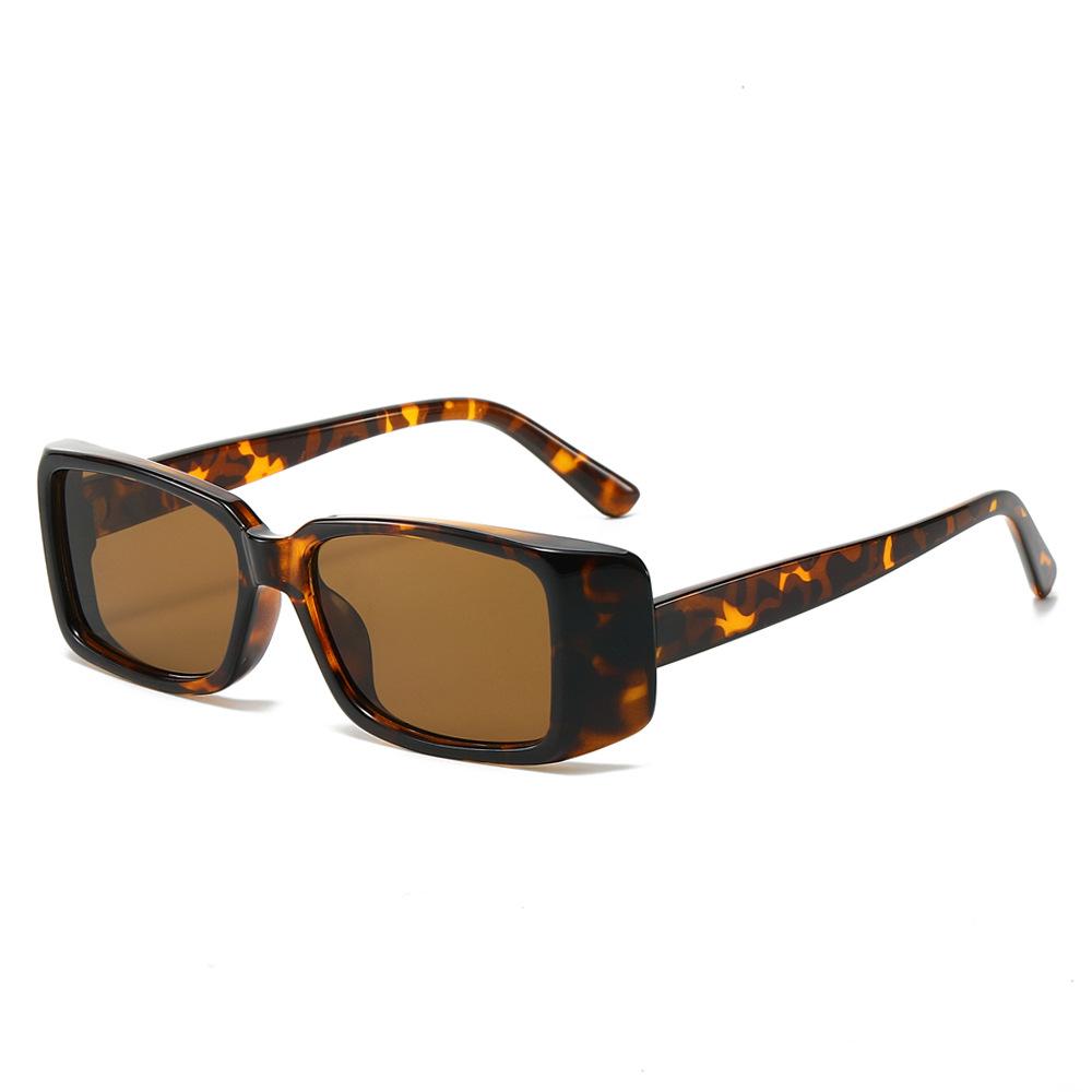 Rectangle Sunglasses Women Printing Square Sun Glasses Travel Shades Vintage Retro Uv400 Lunette Soleil Femme