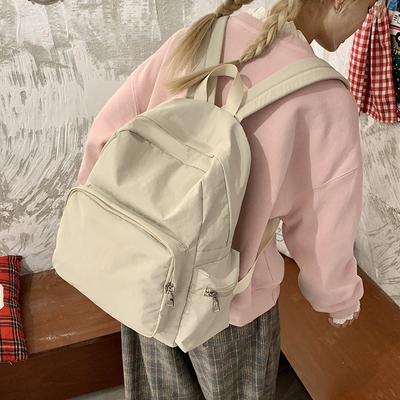 Nylon Backpack Women's Large Capacity Backpack Student Travel School Bag