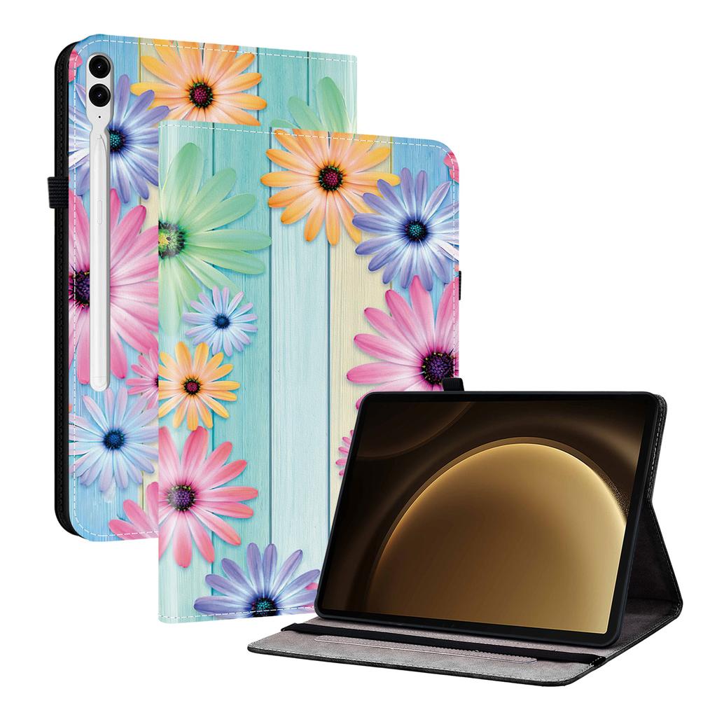 PU Leather Tablet Case for Samsung Galaxy Tab S10+ (12.4")-11 Styles! Durable,with 2 Stand Slots,Pencil Holder & Card Slots,Flexible TPU Back Cover