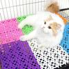Pet Cage Mat Plastic Matting for Hamster Small Animal Cat Dog Cage Multifunctional Bathroom Non-slip Mat 30x20cm 1Pc