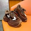 Luxury Rhinestone Butterfly Platform Sneakers Women Winter Sequin Fabric Thick Bottom Sports Shoes Designer Female Sneakers