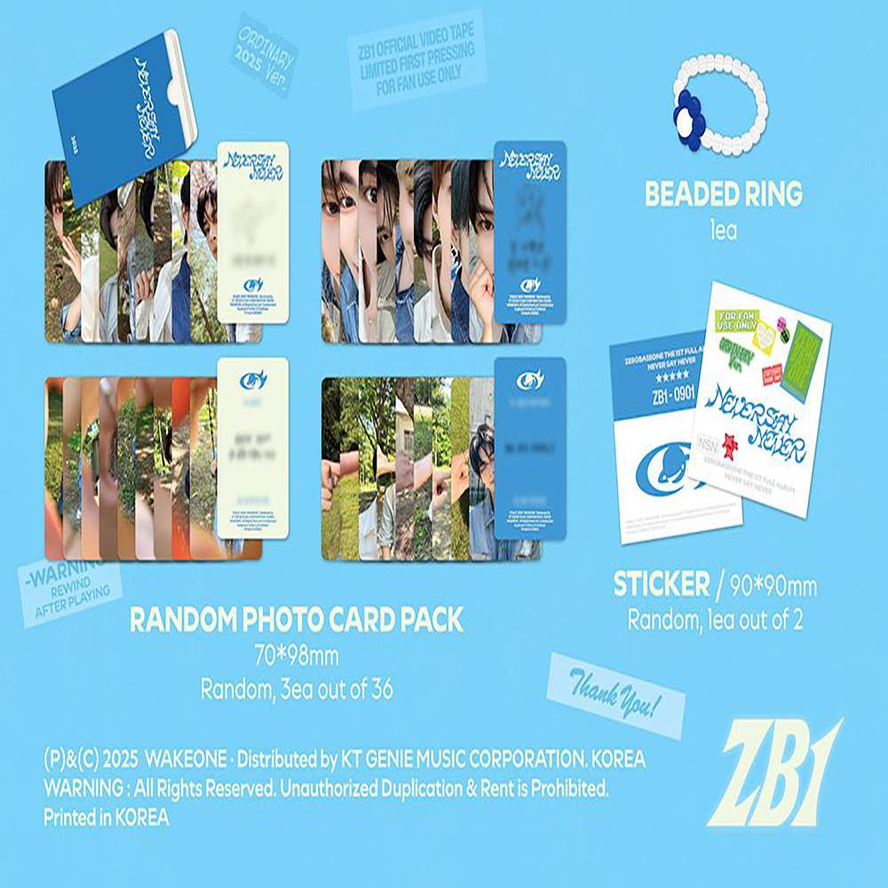 ZEROBASEONE - THE 1ST FULL ALBUM [NEVER SAY NEVER] (PHOTOBOOK Ver. / ICON & ORDINARY)