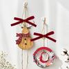Samtband Schleife mit Glöckchen Weihnachtsbaumschmuck, Atmosphärische Dekoration, Schleifenanhänger