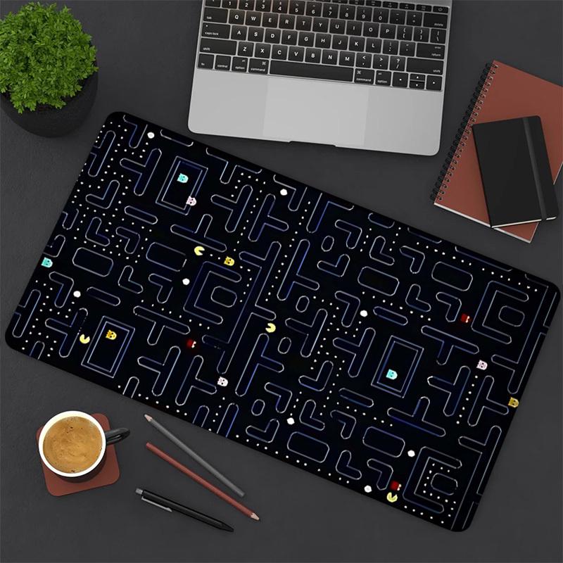 1PC Pac-Man Maze Oversized Mouse Pad - Non-Slip Rubber Base Perfect for Office School Esports Home Decor Desk Mat 218A