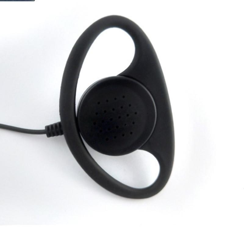 Strong PTT Headset Featuring Adjustable Ear Hook Designs Two Pin Radio Earpiece for Security Retail Hotel Staff Use