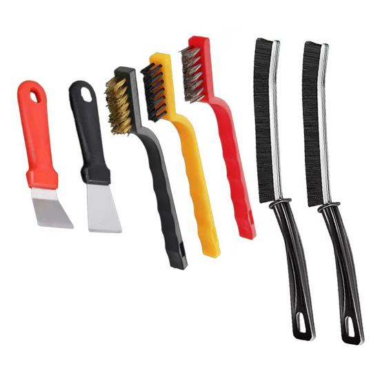 5/6/7/8Pcs Cleaning Brush with Ergonomic Handle Removes Dust Dirt Debris Anti-Slip Grip Home Car Interior Cleaning Scrubber
