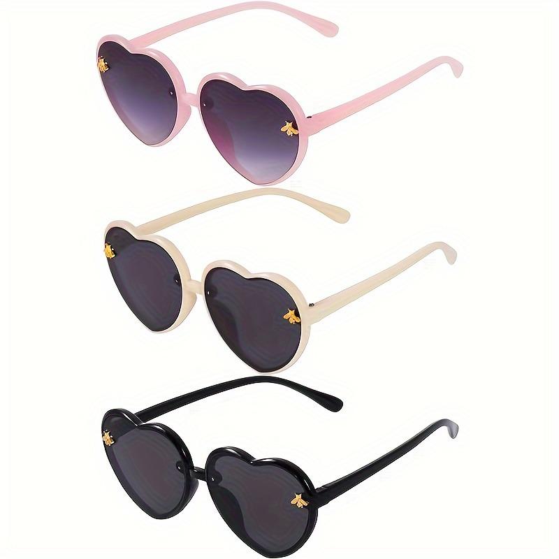 

3 шт. Повседневные модные очки в форме сердца с изображением пчелы для и Фотографии Обычное украшение