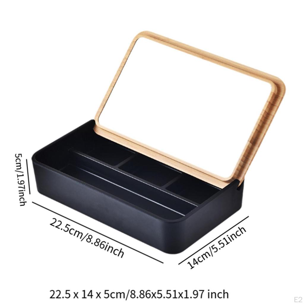 Display Case Jewelry Box Dustproof Bracelets Earrings Storage Organizer Tray for