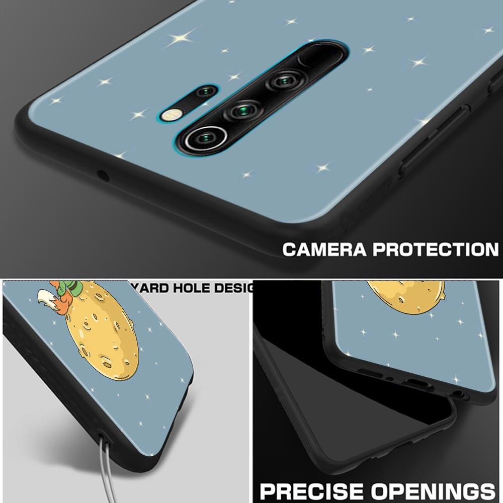 Mały Książę Gwiaździste Niebo Fox Obudowa Telefonu dla Redmi K40 K40S K50 6 6A 7 7A 8 8A 9 9A 9C 9T 10 10C Pro Plus Czarny Miękki Etui