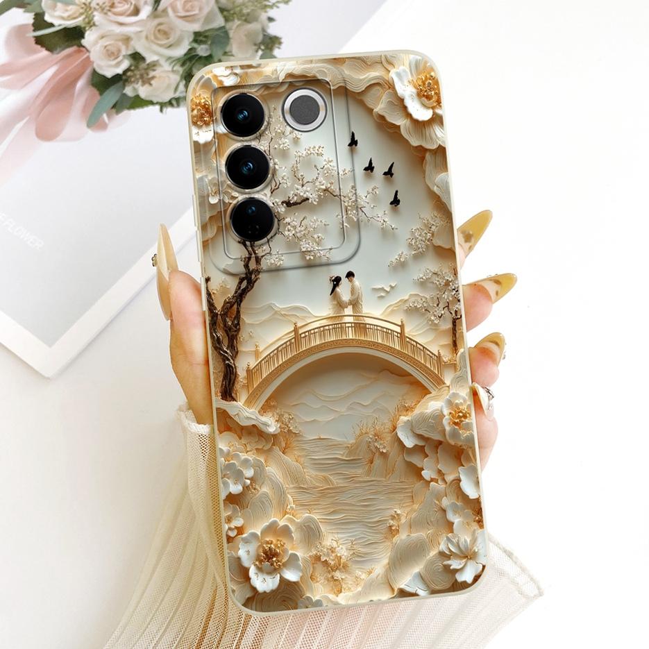 For Vivo V27 Pro Case V2230 Cool Owl Dragon Painted Cover Shockproof Soft TPU Phone Case For Vivo V27e V 27 e VivoV27 Pro Fundas