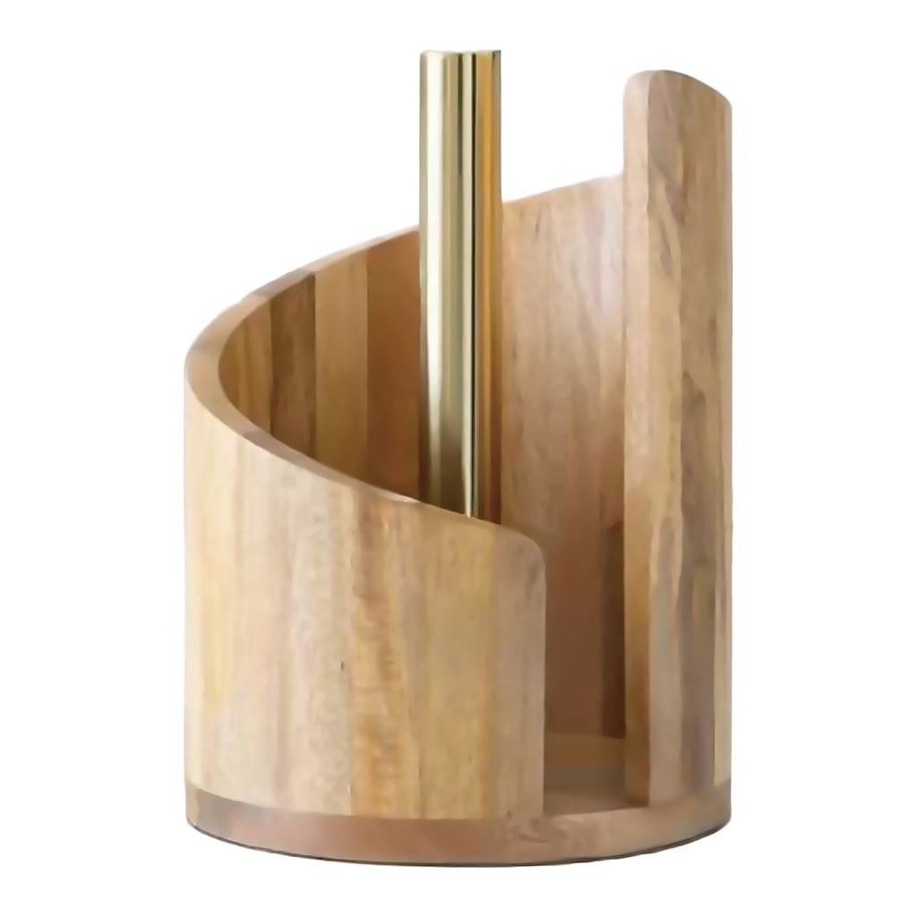 Dřevěný držák na papírové utěrky na stůl Držák na role papíru Organizér s protiskluzovou základnou Dávkovač ubrousků pro koupelnu Kuchyňský stůl