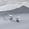 2024 New Blue Crystal Heart Star Stud Earrings for Women Girl New Gothic Y2K Punk Design Earrings Removable Simple Earrings