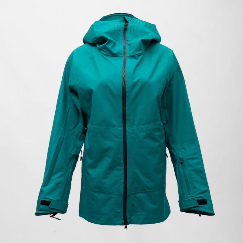 

Women s turquoise green softshell hoodie jacket with black zip ROSSIGNOL L зелёный