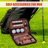 Large Golf Storage Box Golf Accessories Case Golf Accessories Set Organizer Case for Golf Balls Rangefinder Golf Tees Scorer