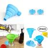 Durable Silicone Portable Retractable Funnels For Home Kitchen Convenient Storage