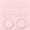 Akrylgeometri Pearl Circle DIY-tillbehör för smyckenstillverkning Örhängen Armband Halsband