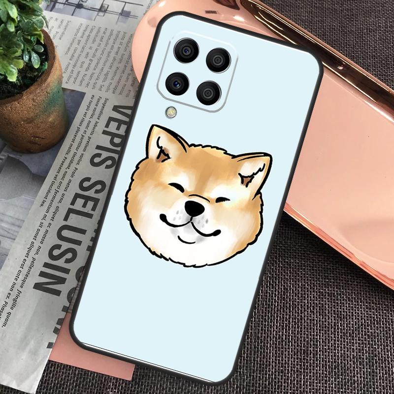 Animal Cute Dog Akita Case For Samsung Galaxy M32 M31 M12 M52 M13 M33 M53 M11 M51 M15 M55 M14 M34 M54 M20 M30s